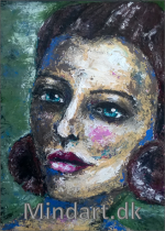 The Palette Knife Lady - mindart.dk